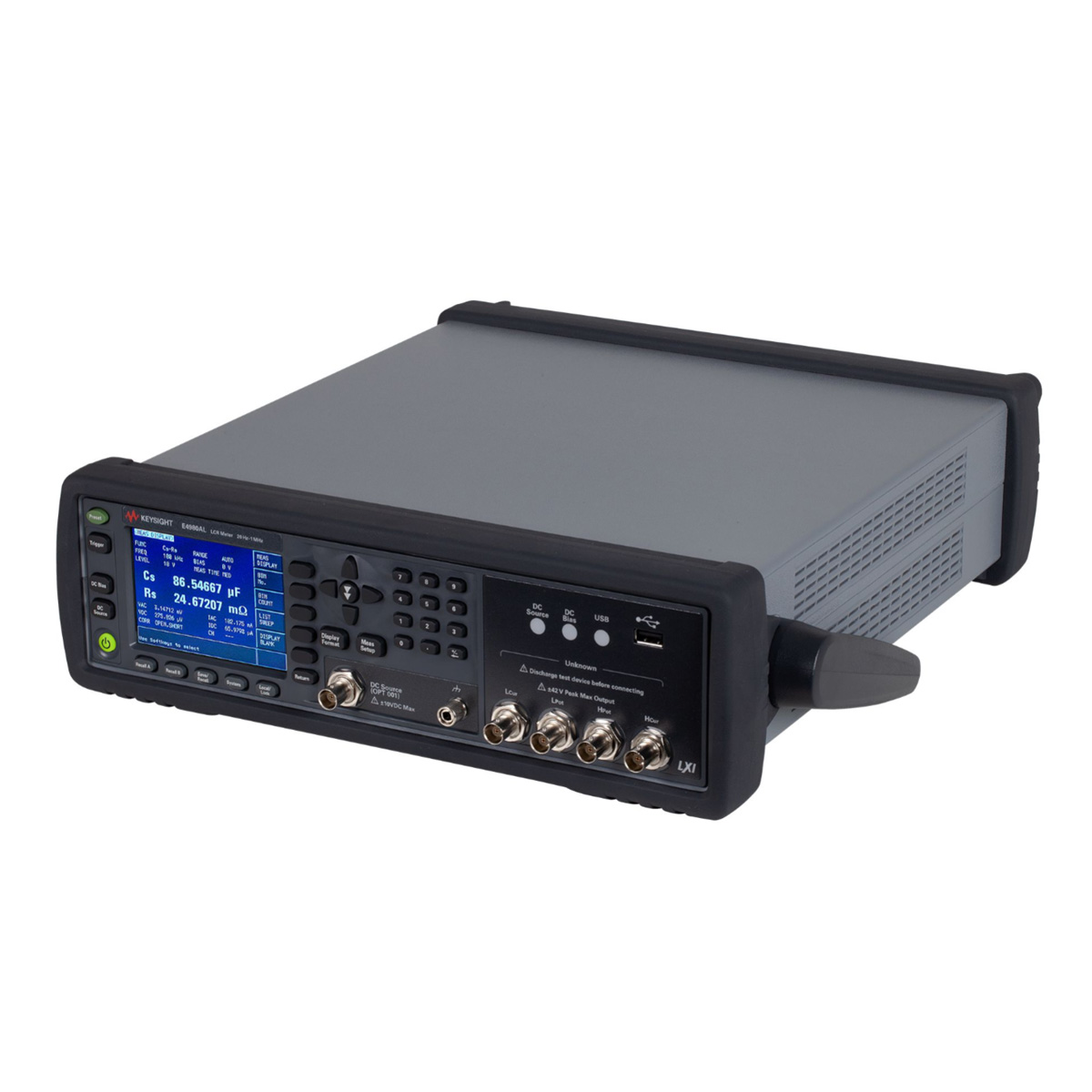 E4980AL 精密 LCR 表，20 Hz 至 300 kHz/500 kHz/1 MHz